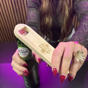 Flesopener met logo of tekst