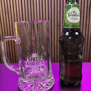 Bierpul met logo of tekst