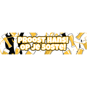 Ontwerp je banner - Proost op je 50ste
