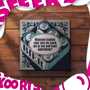 Tegeltje - Waarom trainen voor een six-pack