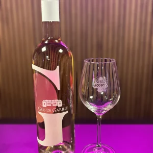 Wijnglas met logo of tekst